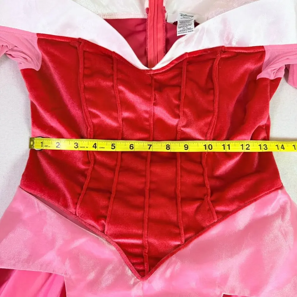 Disney Sleeping Beauty Princess Aurora Dress Adult Costume Medium Pink Cosplay - Picture 10 of 13